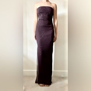 Formal Beaded Strapless Dress Size Small